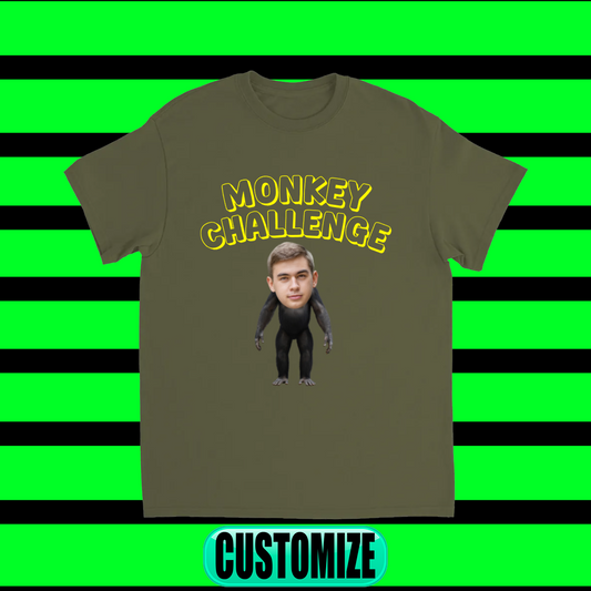 CUSTOM MONKEY CHALLENGE T-SHIRT