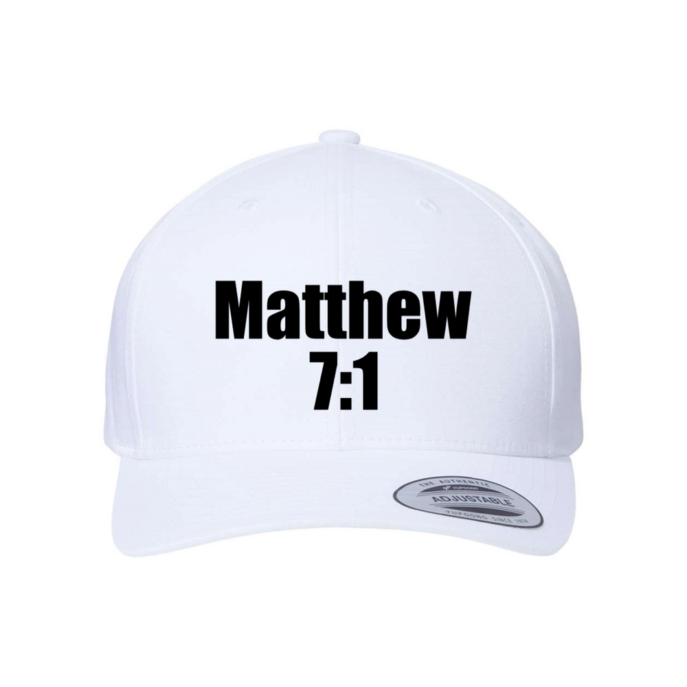 Custom Matthew 7:1 Snapback Hat