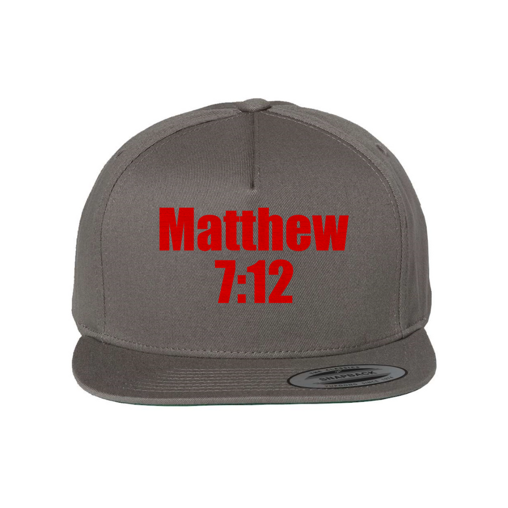 Custom Matthew 7:12 Snapback Hat