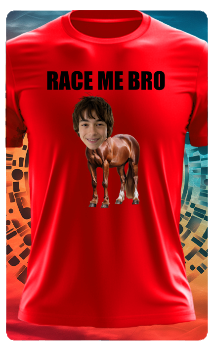 HORSE T SHIRT (WITH TEXT)