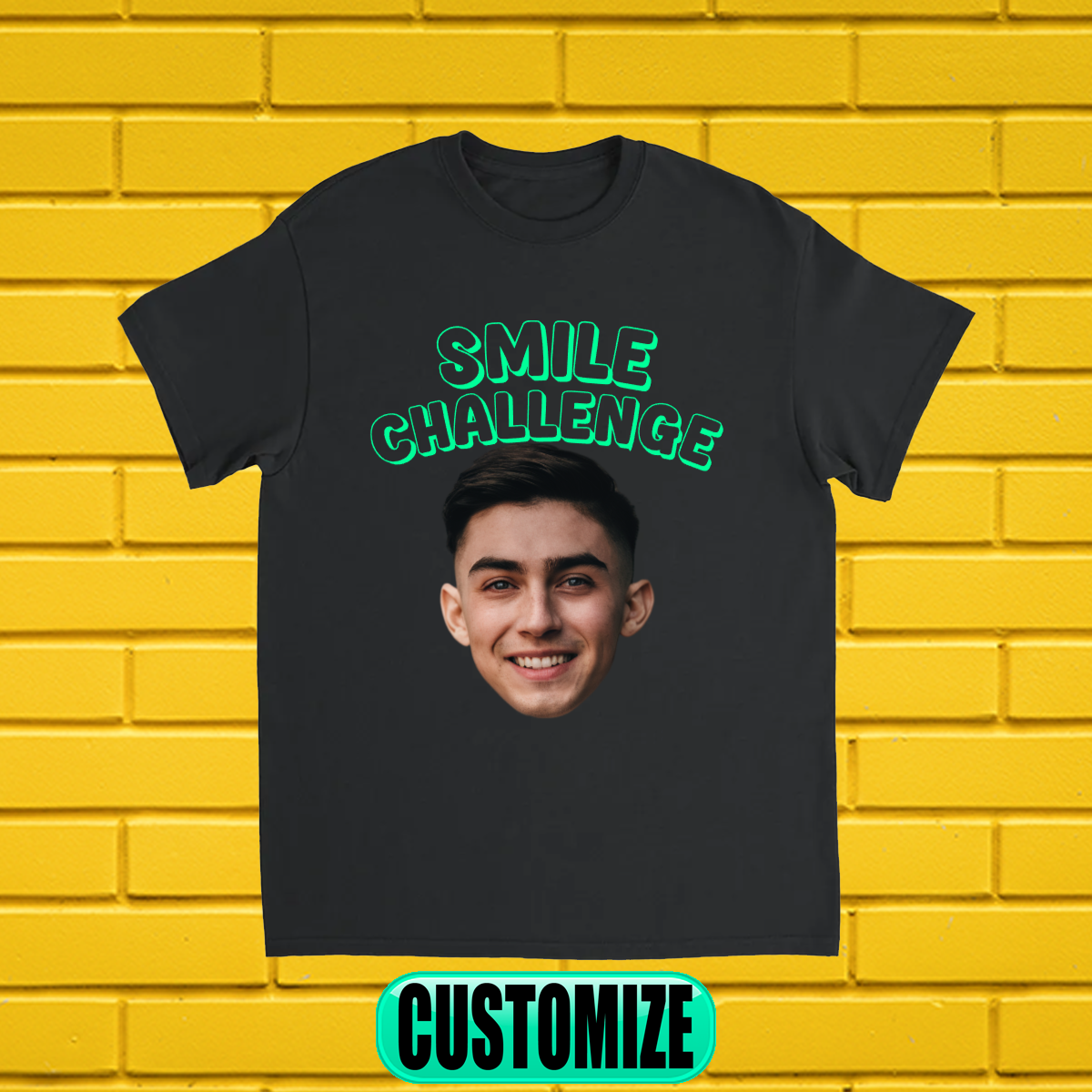 CUSTOM SMILE CHALLENGE T-SHIRT