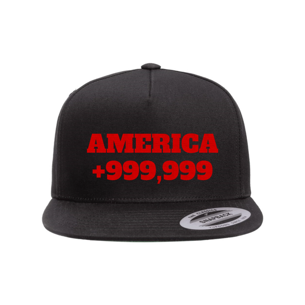Custom America +999,999 Snapback Hat