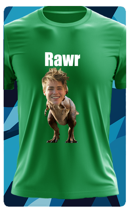 T-REX TSHIRT (WITH TEXT)