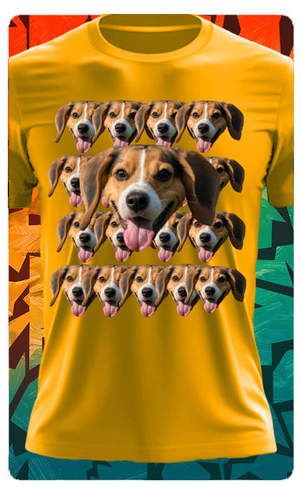 FACE SPAM PET T SHIRT