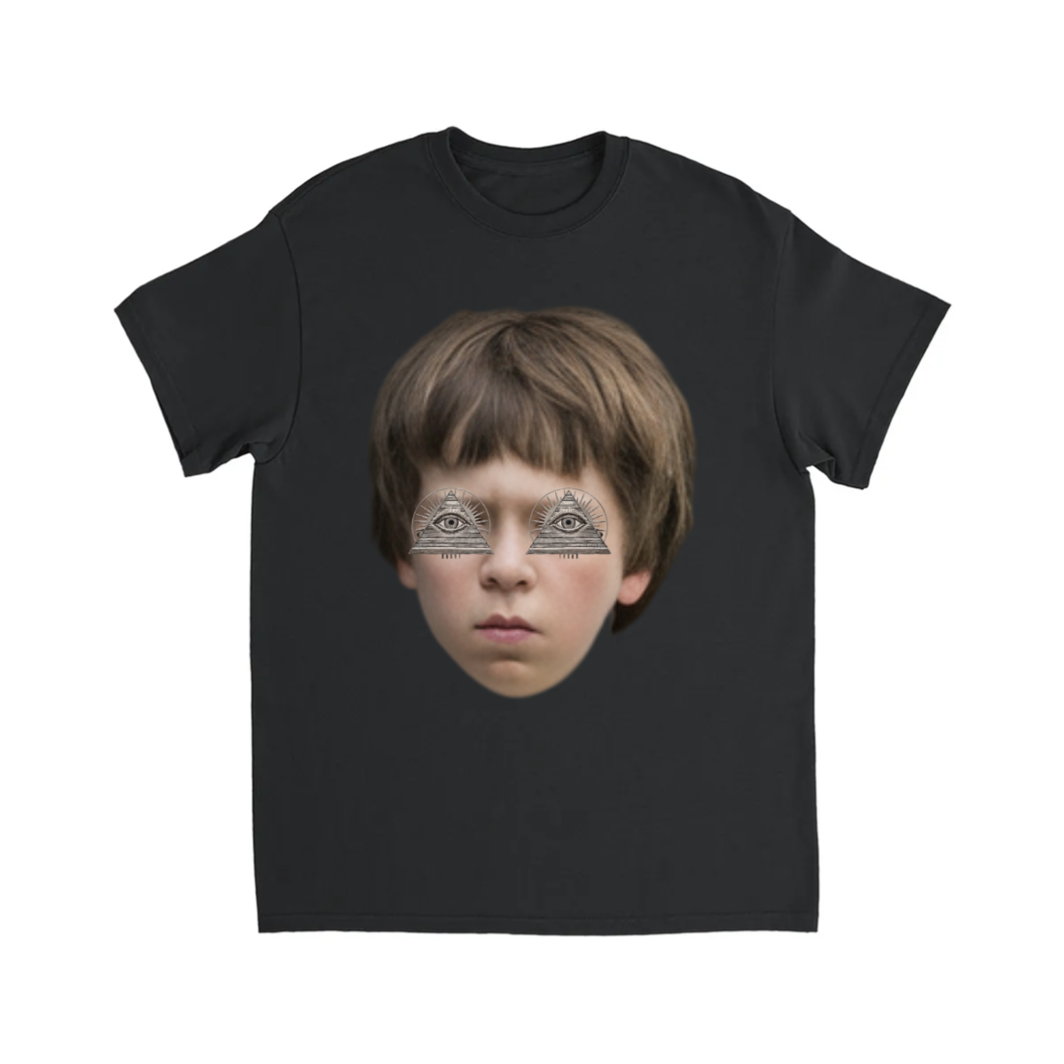 CUSTOM FACE T-SHIRT W/ PYRAMIDS