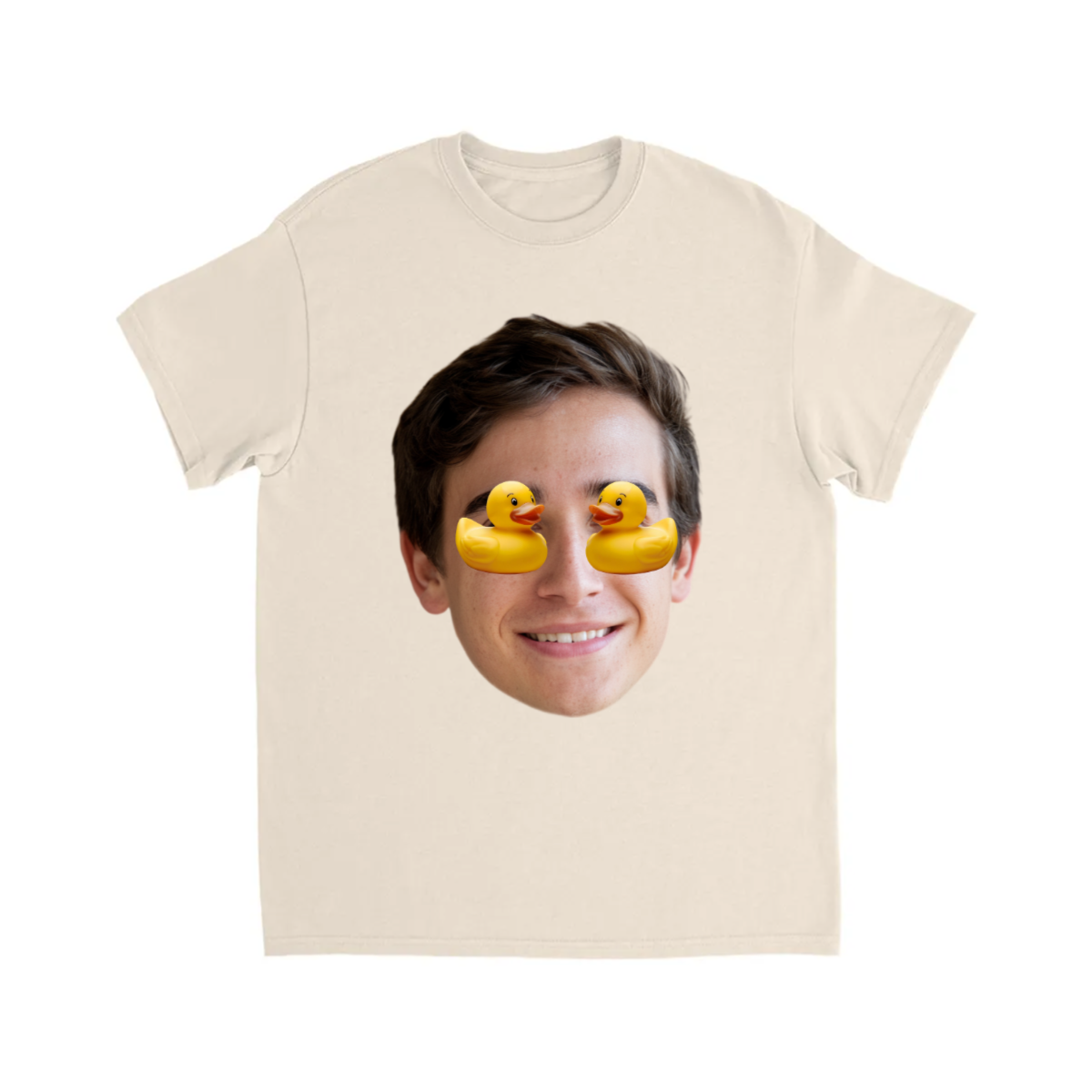 FACE T-SHIRT W/ RUBBER DUCK EYES