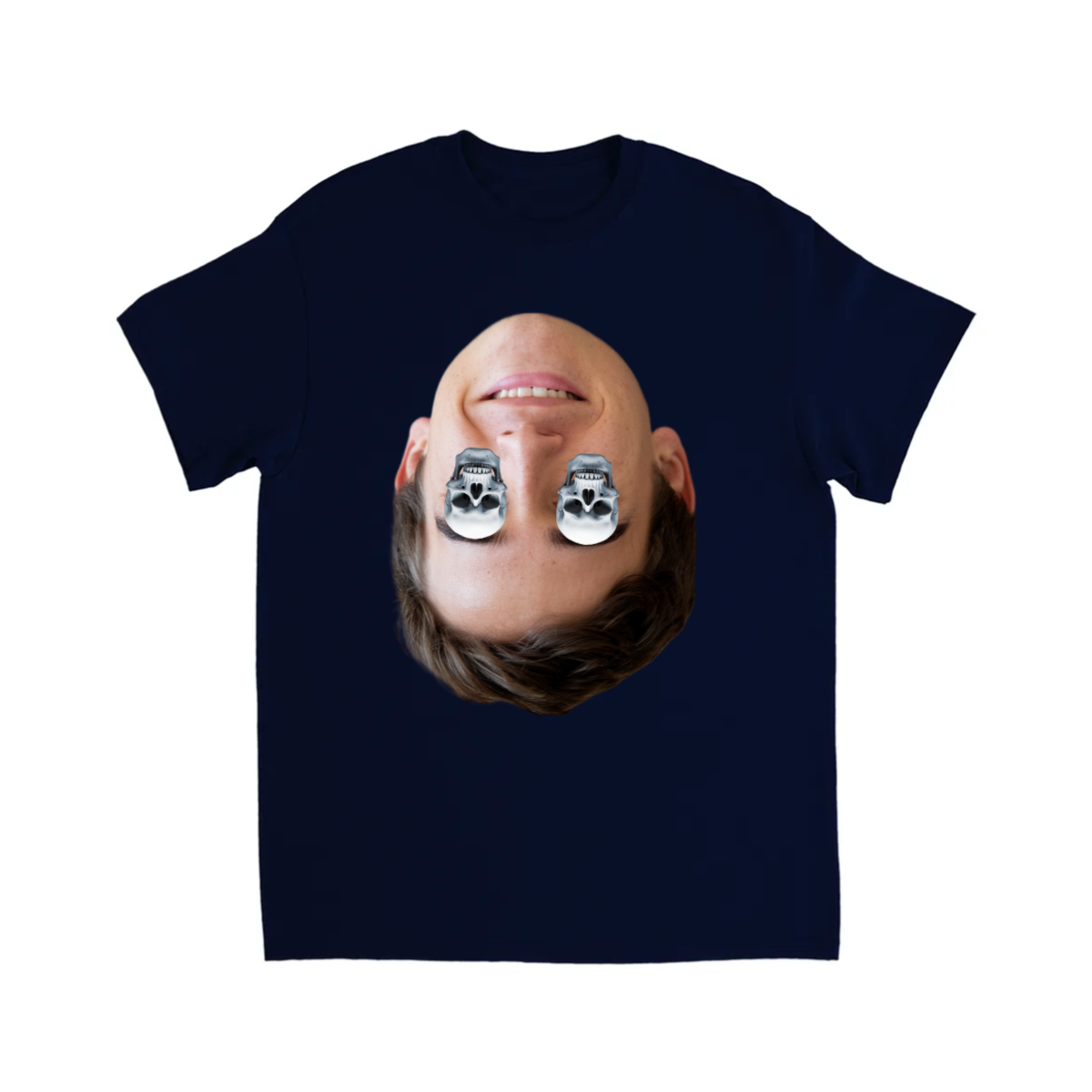 FACE T-SHIRT W/ SKULL EYES