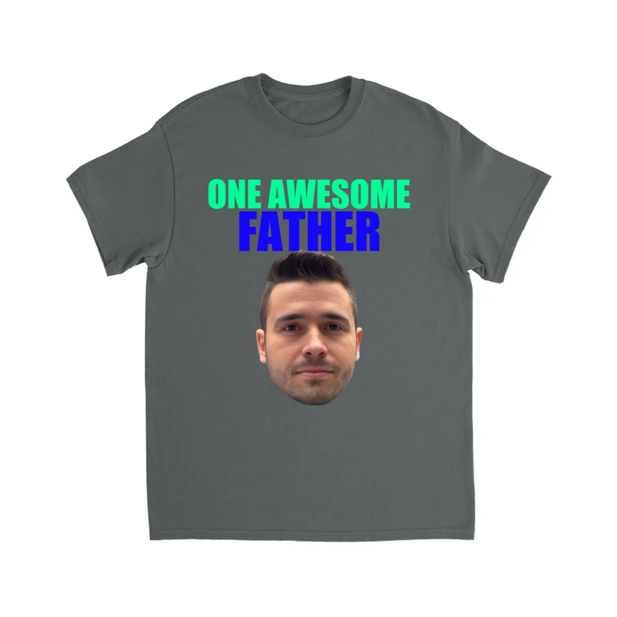 CUSTOM ONE AWESOME FATHER T-SHIRT