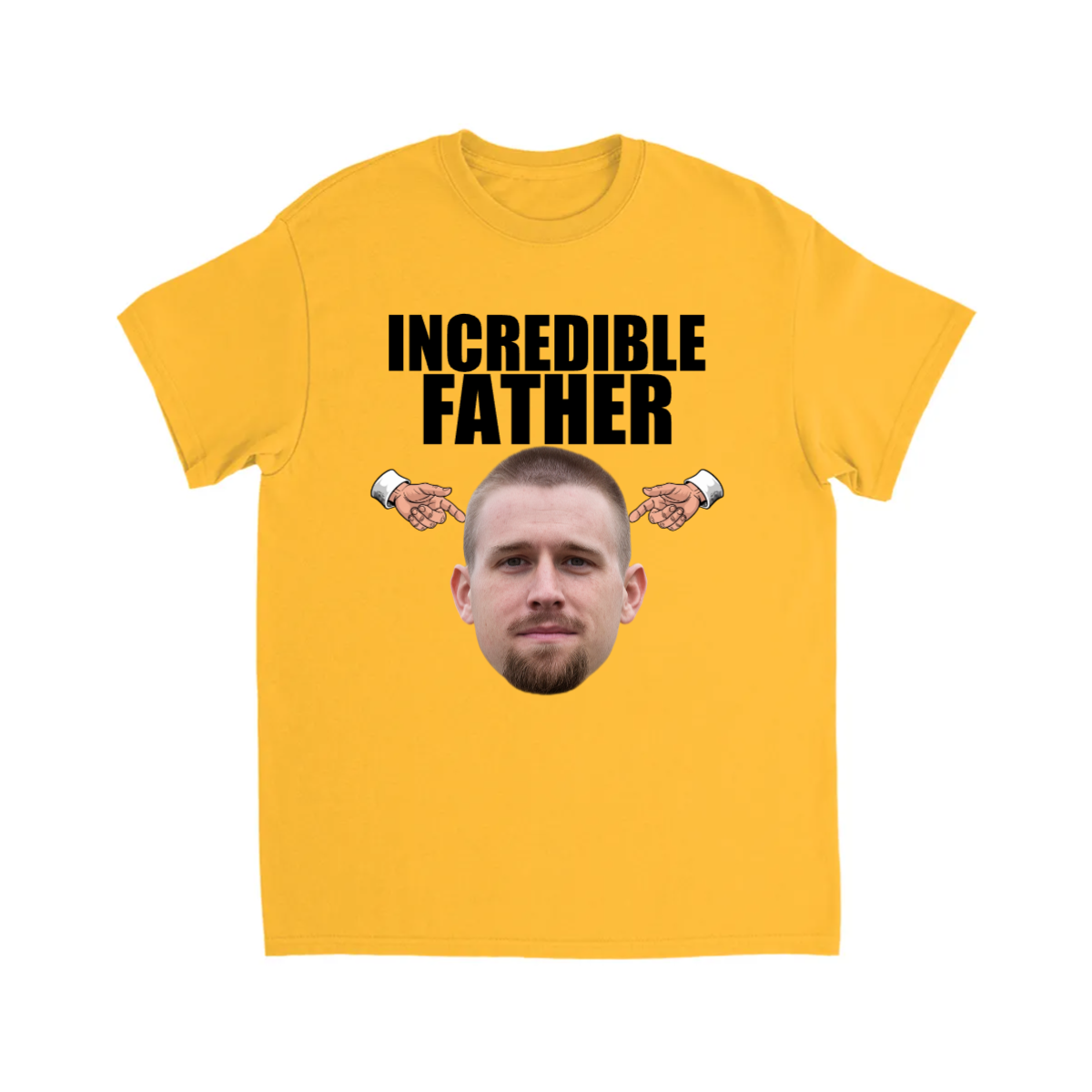 CUSTOM INCREDIBLE FATHER T-SHIRT