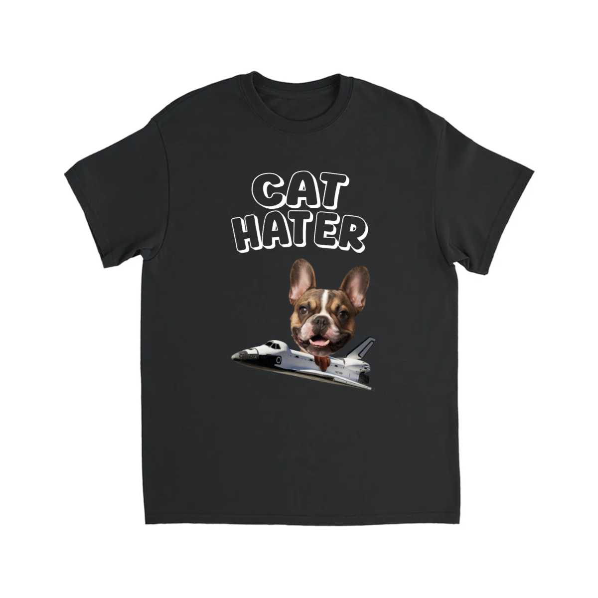 CUSTOM CAT HATER T-SHIRT (W/ RIDING MOUNT)