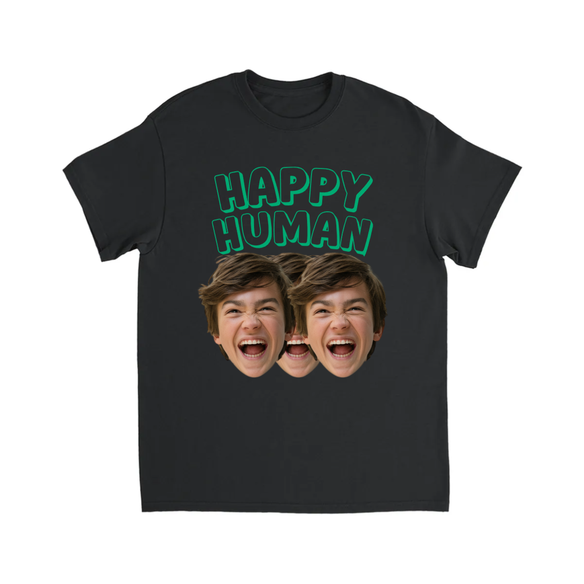 CUSTOM HAPPY HUMAN TSHIRT