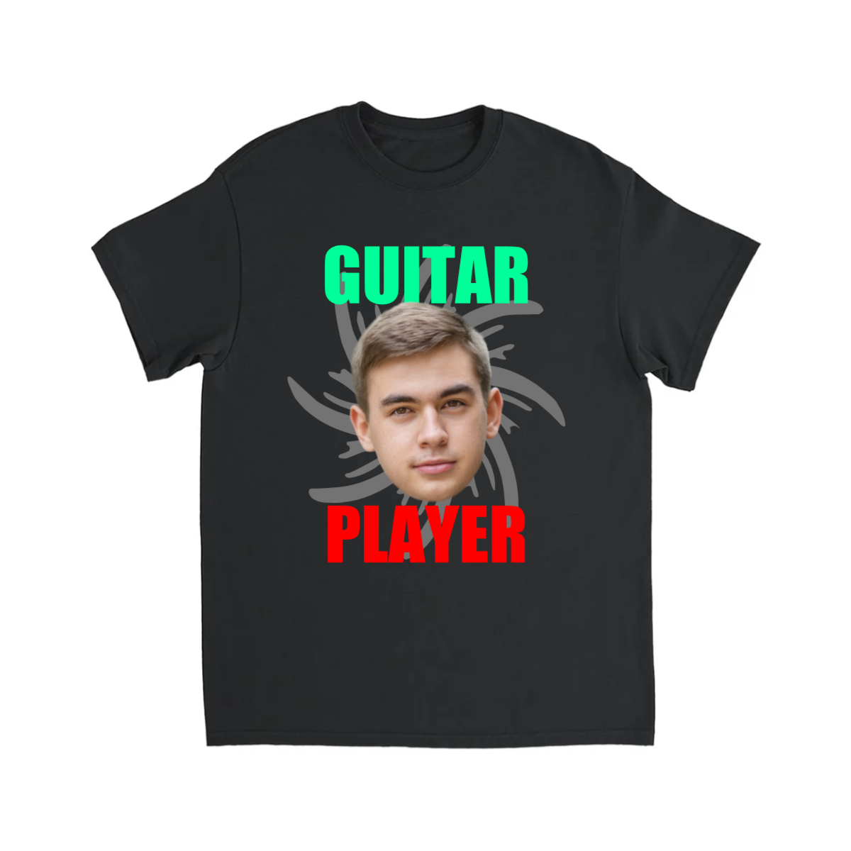 CUSTOM GUITAR PLAYER T-SHIRT