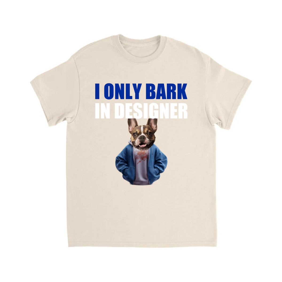 CUSTOM I ONLY BARK IN DESIGNER T-SHIRT