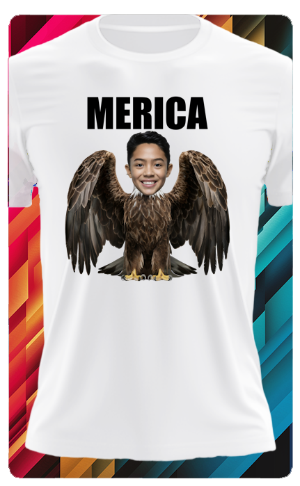 CUSTOM EAGLE TSHIRT (WITH TEXT)