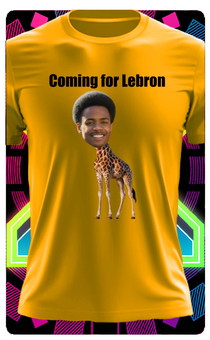 GIRAFFE T SHIRT (WITH TEXT)