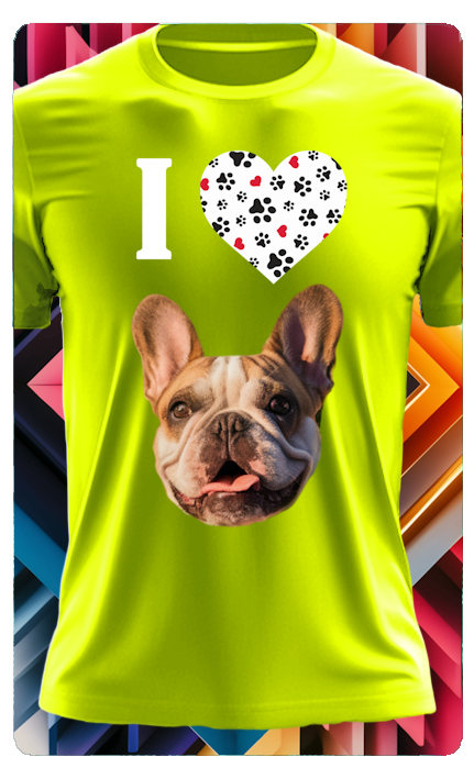 I HEART DOG T SHIRT (W/ PAW HEART)