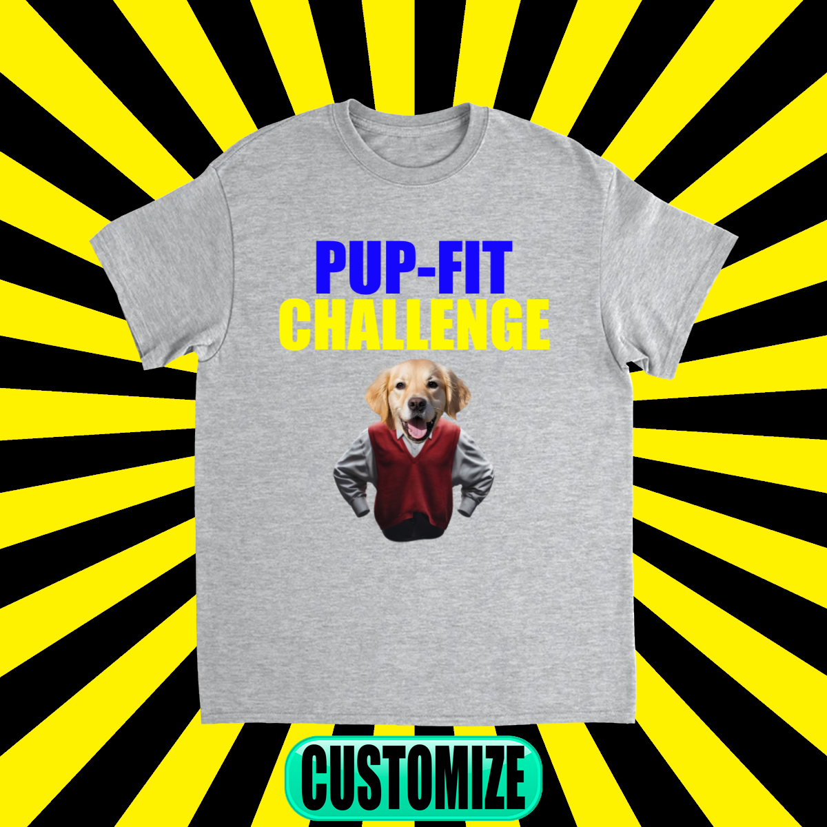 CUSTOM PUP-FIT CHALLENGE T-SHIRT